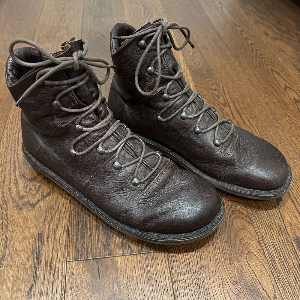 Trippen Closed Alpin leather boot in brown